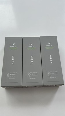 3 pack of MIZON Inout Watery Sheer Sunscreen SPF 50+ PA++++ 50ml | Lightweight