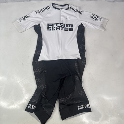 Atom Skates Inline Skating Skate Suit White Black Size XL - See Measurements