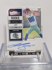 2023 Panini Contenders Luke Schoonmaker Rookie Ticket Auto Variation On Card . rookie card picture