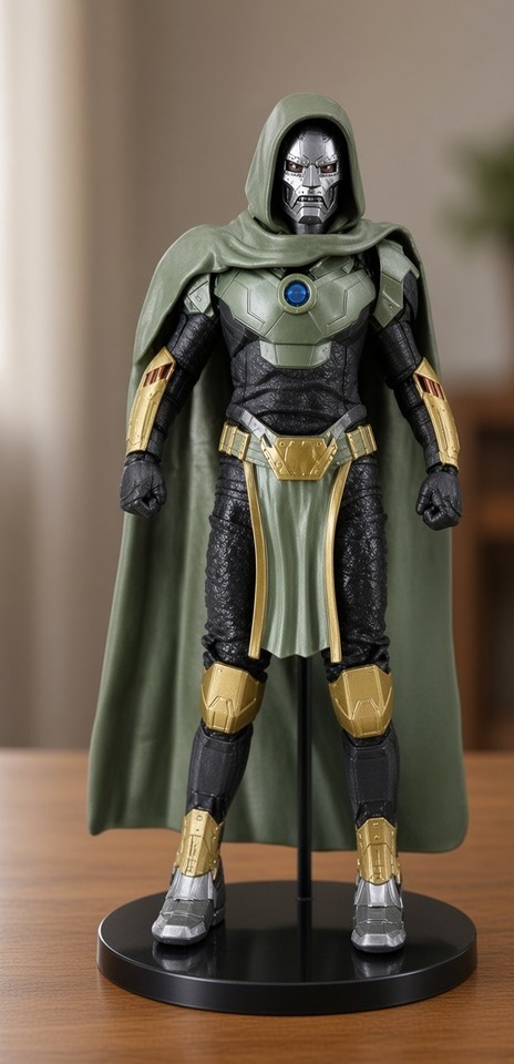 Doctor Doom RDJ Action Figure Avengers Doomsday Marvel Figure 2 Masks ...