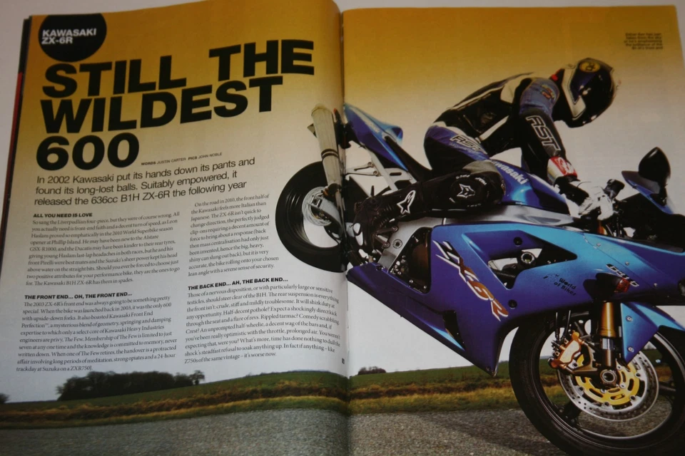 Performance Bikes May 2010 Ducati 916 Kawasaki ZX 6R B1 Special GSX R Issue - Image 4 of 4