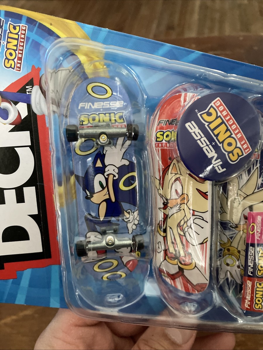Pack Tech Deck Finesse Sonic - 4 Fingerboards Skateboard - Collection Sonic