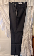 Neil Allyn Formal Collection Men  s Black Tuxedo Pants 34R   Satin Stripe   New
