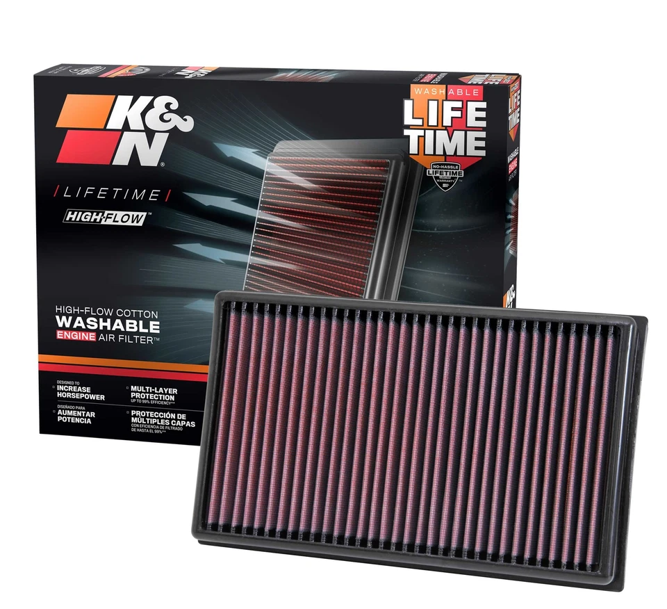 Filtro de aire de repuesto K&N 12-13 VW Golf VII 1,6 L/2,0 L DSL / 13 Audi A3 1,6 L/2,0 Foto 2 de 2