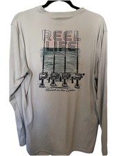 Reel Life Men's Long Sleeve Raised on the Water UV Protection Size Large