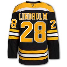 Elias Lindholm Boston Bruins Fanatics Premium Autographed Jersey
