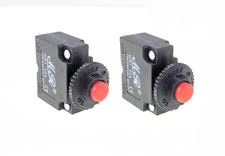 (2 PACK) PROCRAFT MR1-20A 20A Panel Mount Circuit Breaker / Overload Protector