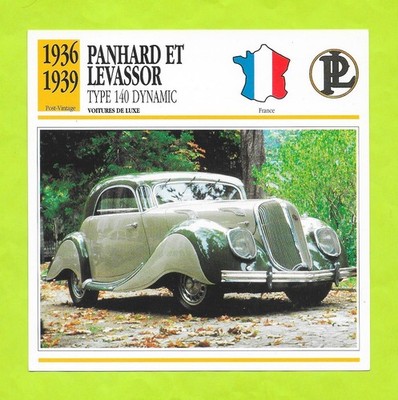 Edito Service Stecker - Panhard und Levassor - Typ 140 Dynamic