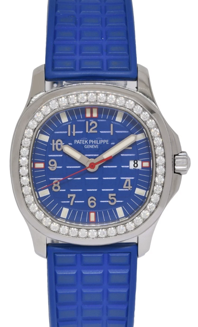 Patek Philippe — Patek Philippe Aquanaut 5067 Luce Steel & Diamond Blue Ladies Watch 5067A