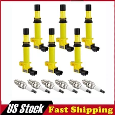 Pack of 6 Ignition Coil Pack and Spark Plug For Dodge Ram 1500 3.7L V6 2006-2008