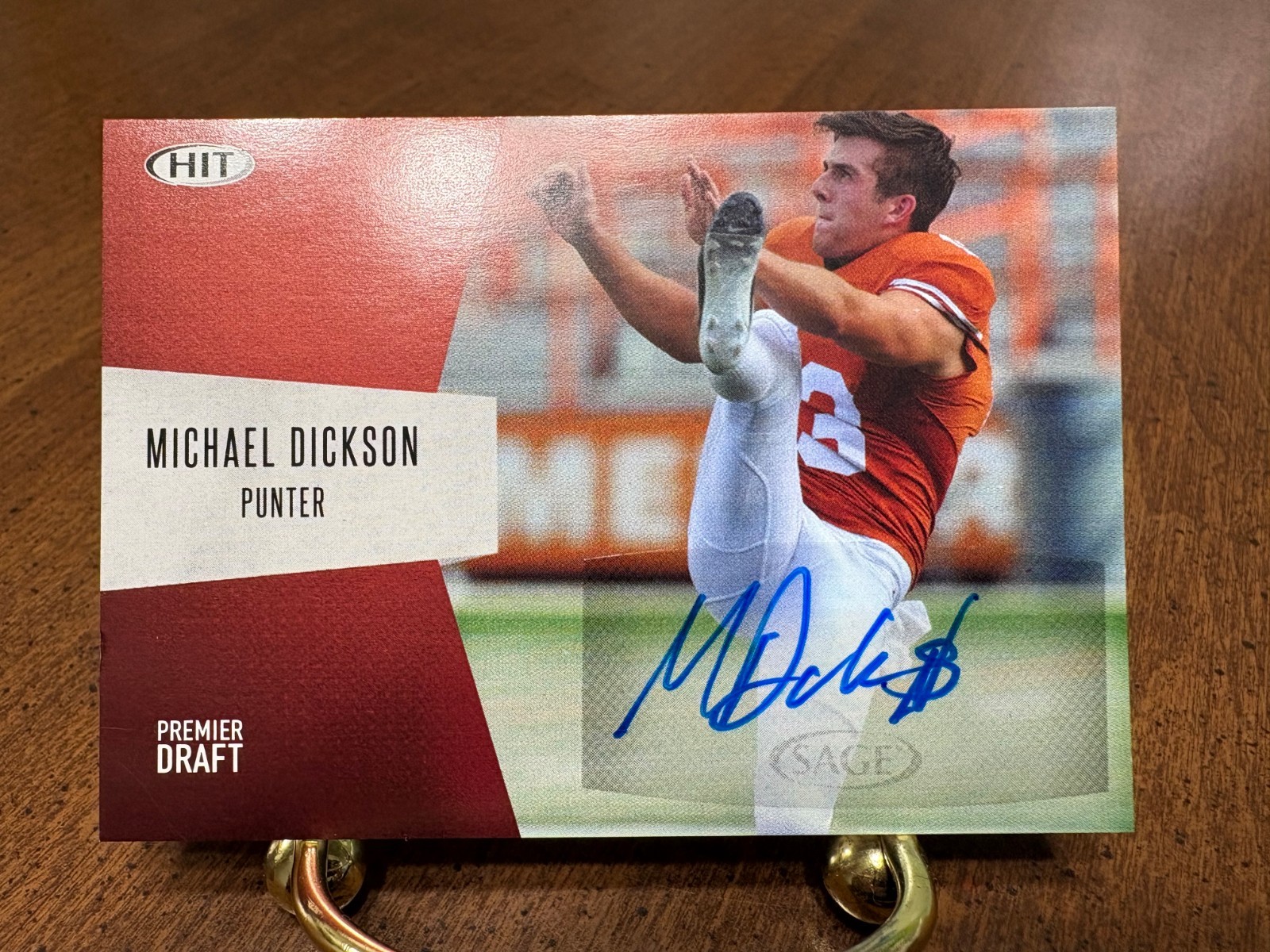 Michael Dickson SA-GE Hit Autograph #A26 Base