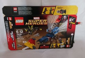Lego 76039 Marvel Super Heroes Ant-Man Final Battle BOX Manual Comic Book Comple