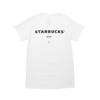 スターバックス×藤原ヒロシ コラボTシャツFRGMT MYST ホワイト Fragment Design × Starbucks 2023 T-shirt White FRGMT MYST XL