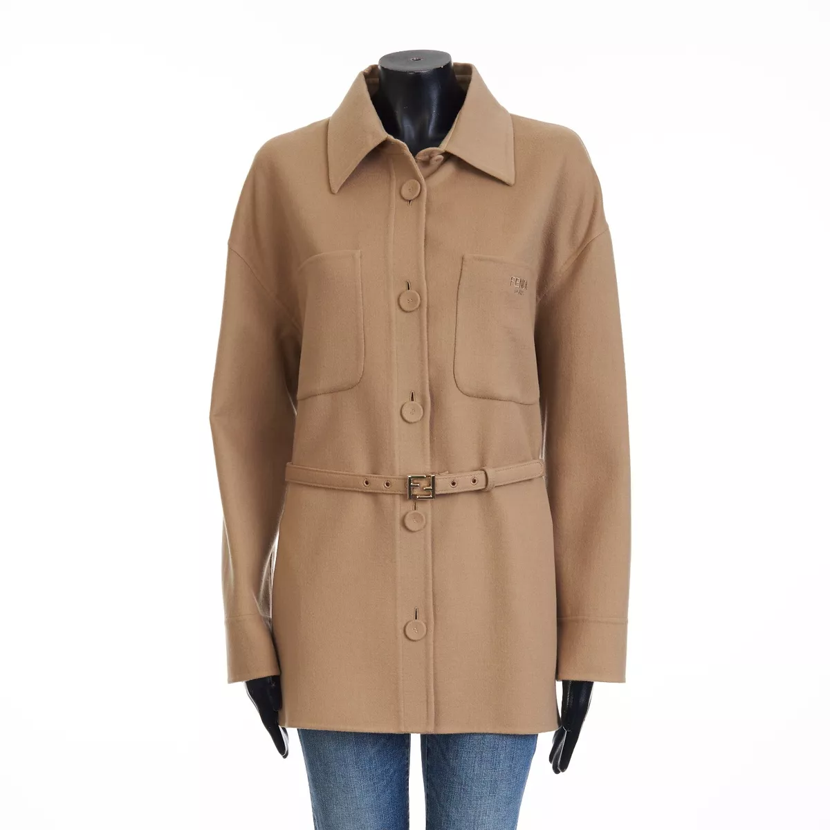 Fendi buckle coat top