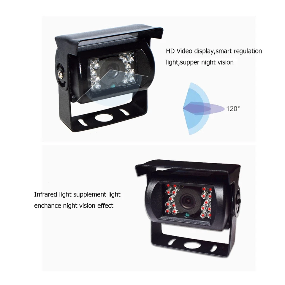 256G sd MDVR 4x 1080P IR Cameras 7" Monitor for Truck Caravan Surveillance - Image 4 of 4