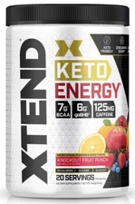 Xtend KETO - BCAA Keto Energy Supplement | goBHB | C4 | CELLUCOR FRUIT PUNCH
