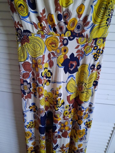Vintage Lisa Ho Silk Maxi Dress Sz6 - Picture 5 of 7