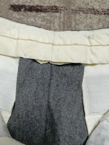 Vintage handtailored wool cashmere Bespoke classic 3 button gray suit 40R - Picture 16 of 17