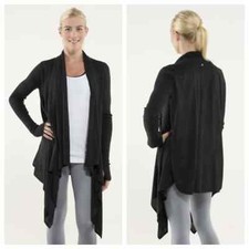 Lululemon Women's Universal Wrap Open Front Cardigan Charcoal Size 6