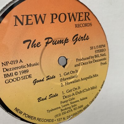 THE PUMP GIRLS - Get On It  -SEALED! - 1989 Acid House Classic Rare 12  DJ Vinyl