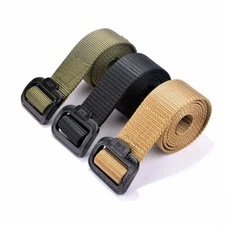 Men's Tactical Military Army Waistband Nylon Canvas Buckle Strap Adjustable Belt