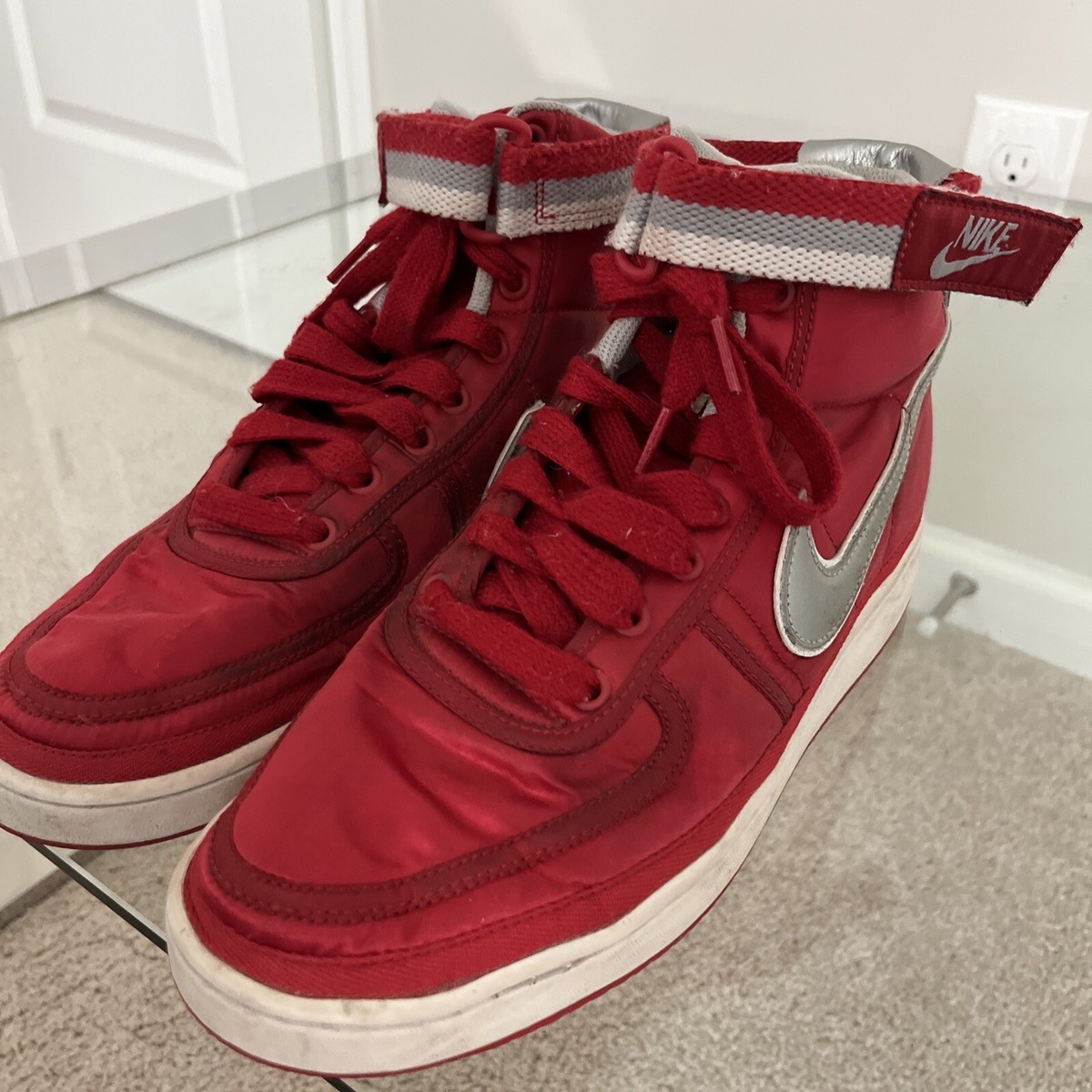 Nike Vandal High Supreme University Red Metallic Silver Men