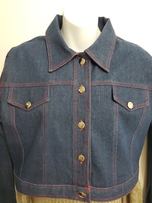 Erica Brooke  Streach  Long Sleeve Jean Jacket XL. NEW