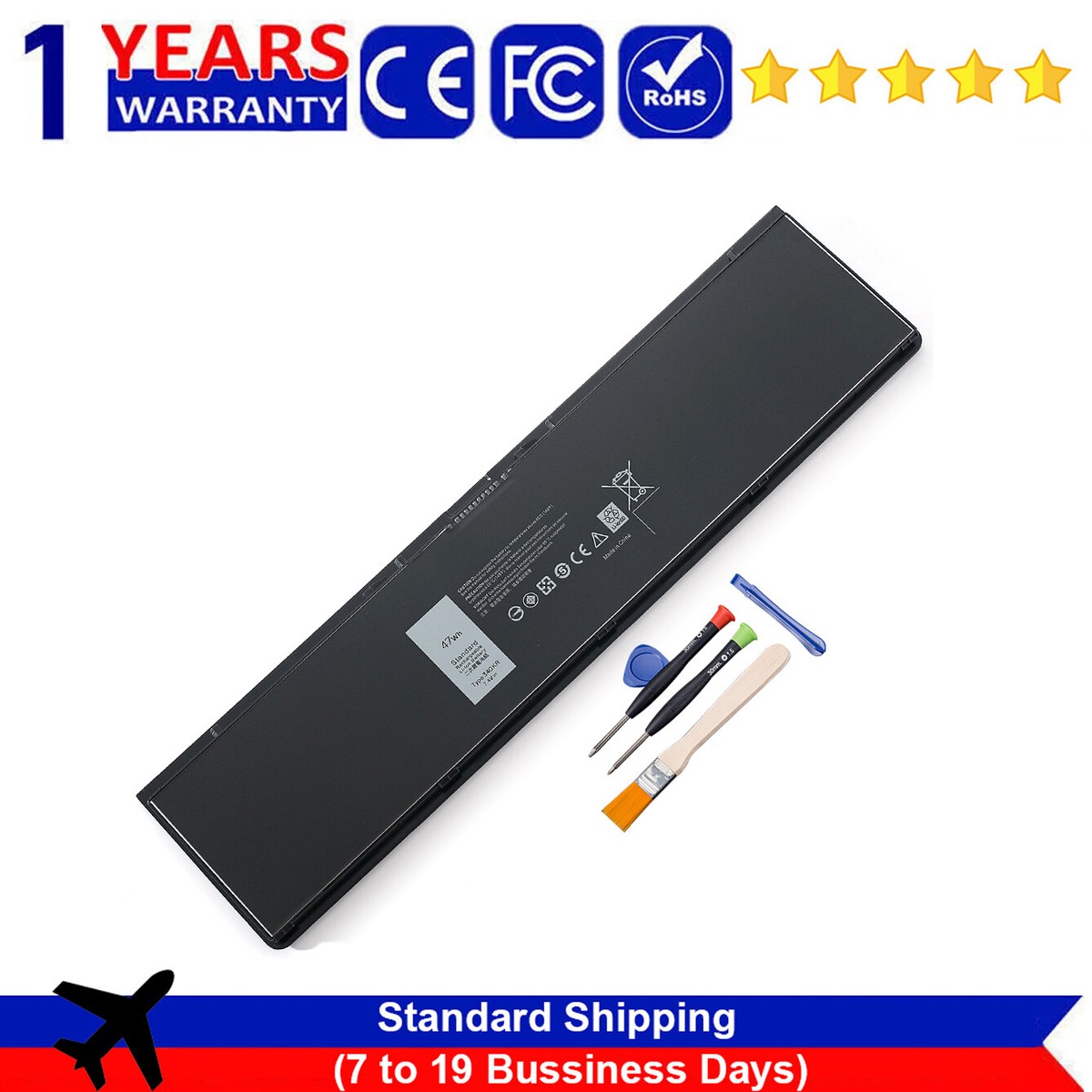 Replacement Battery For Dell Latitude E7440, 14 7000 Series - 6350mAh, 3-Year Warranty 4 thumbnail image