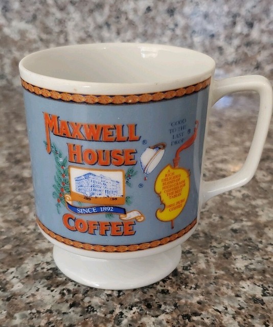 Vintage MAXWELL HOUSE Porcelain Coffee Cup Footed Mug eBay