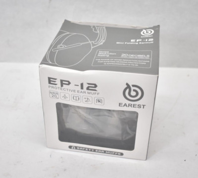 Earest EP-12 Protective Ear Muff Safety Set Brown Colored Low Profile Kit