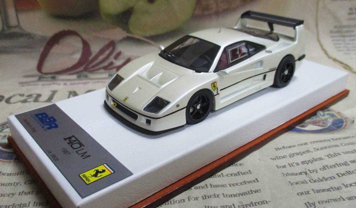 20 units worldwide BBR 1 43 1987 Ferrari F40 LM Pearl White 20 units worldwide BBR 1 43 1987 Ferrari F40 LM Pearl White