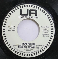 Pop Promo 45 Ralph Marterie - Moonlight Becomes You / Truly On Ua United Artists