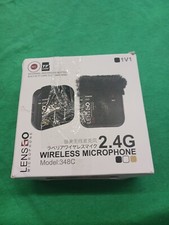 LENSGO 348C 2.4G Wireless lavalier Microphone System Interview Record Microphone