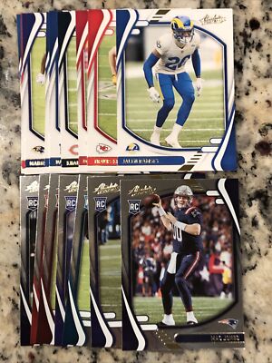 2021 Panini Absolute Football Yellow Foil Veteran Rookie You Pick/Choose! READ*