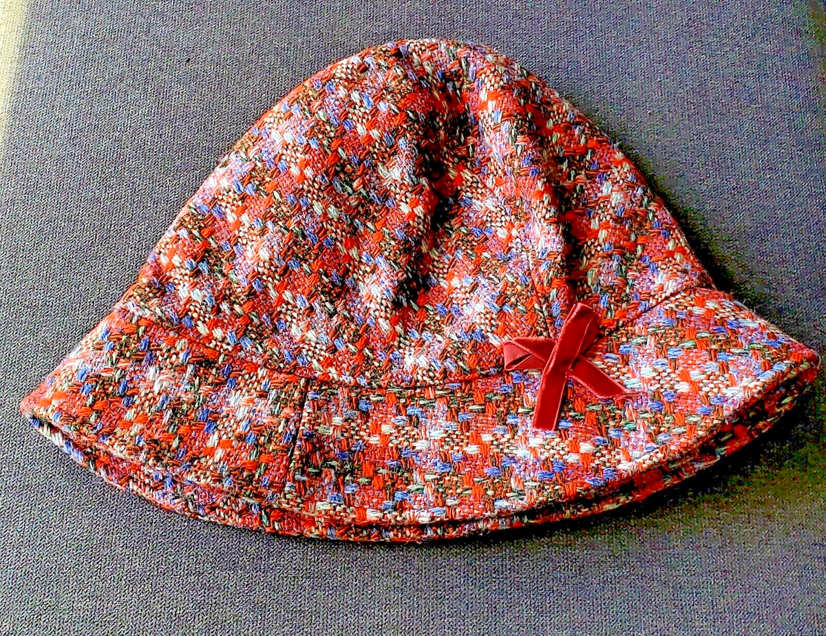Rachel Skinner Millinery Orange, Green and Purple Tweed  display picture 1