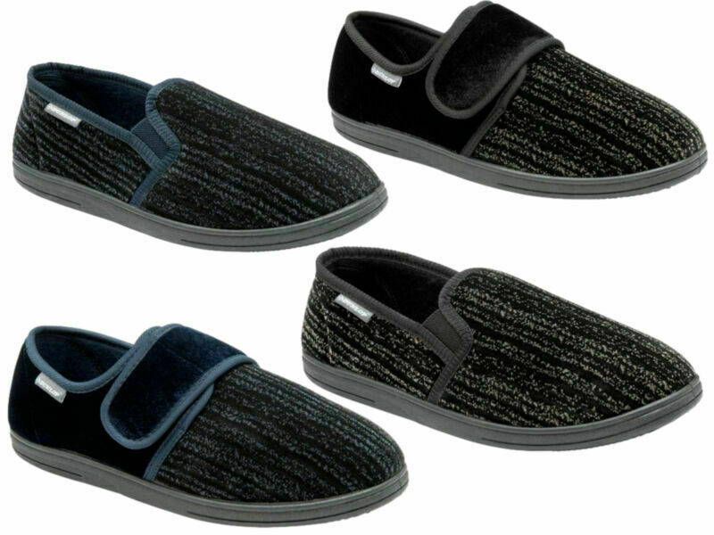 SAOLA Pantofole Dunlop uomo uomo velluto slip on vestibilità facile suola rigida comode scarpe interne
