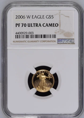 2006 W $5 American Gold Eagle PF70 UCAM NGC #4400929-003 “As Good as it Gets”