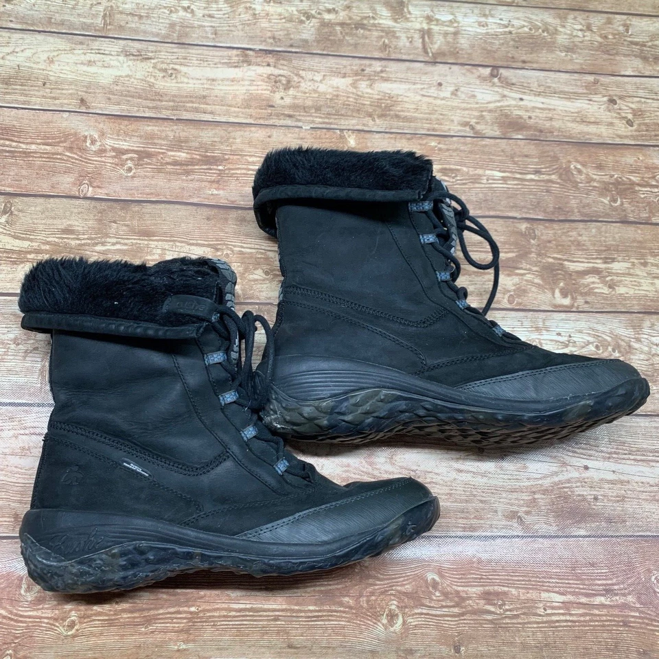 Womens Cushe Waterproof Allpine Cone Black Lace Up Boots Winter Shoes US 11 42 - Image 3 of 4