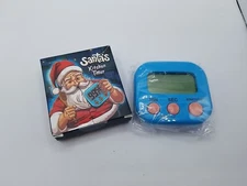 Santas Large LCD Display Kitchen Timer Magnetic Or For The Counter NIB