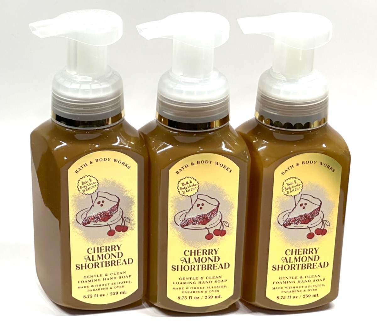 NEW BATH BODY WORKS CHERRY ALMOND SHORTBREAD FOAMING HAND SOAP FL  OZ