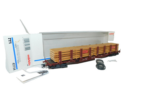 Märklin Güterwagen 47714 Holztransporter in OVP  passt zu  Faller  H0 | Zustand: Gebraucht