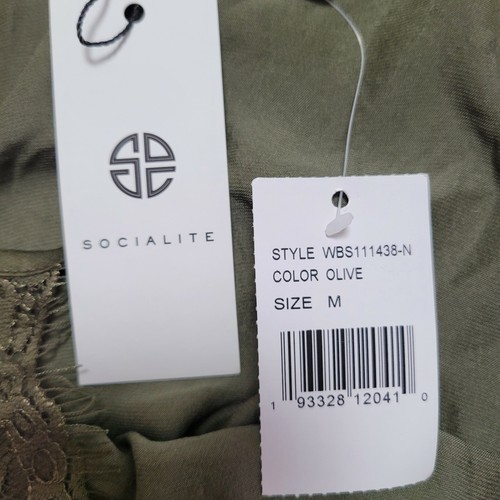Socialite Bodysuit Size Medium Olive Green Women's - Picture 10 of 11