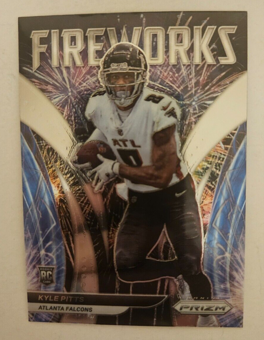 2021 Panini Prizm Fireworks #F-13 Kyle Pitts RC! Atlanta Falcons