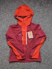 Mammut Jacket Womens Extra Small Red Taiss Light Hard Shell Outdoor Hiking Hs