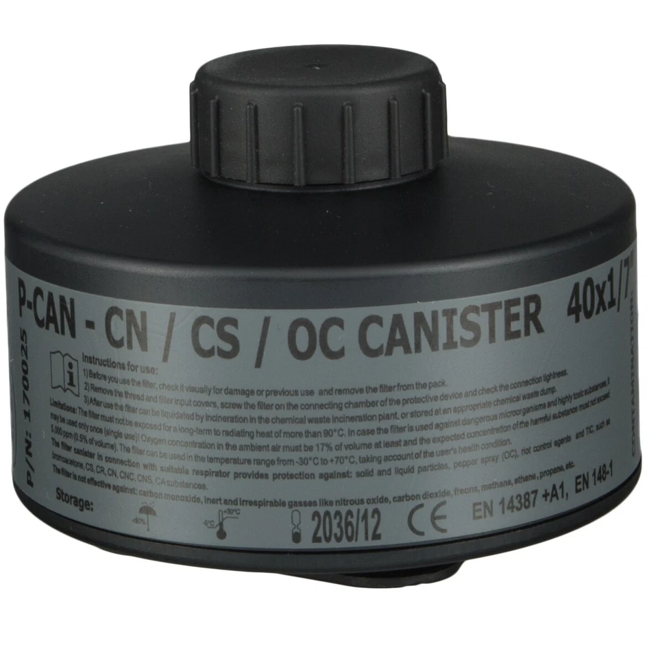 AVEC CHEM - Spezial-Atemschutzfilter für Partikel & Gas, Rd 40 Atemschutz Filter