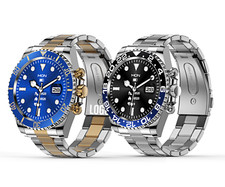 SMARTWATCH OROLOGIO BLUETOOTH DA UOMO VERSIONE 2022 IN ACCIAIO ANDROID APPLE IOS