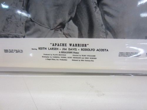 #28 Vintage APACHE WARRIOR Lobby Card, Press Photo, Movie Still western 8x10 - Picture 2 of 2