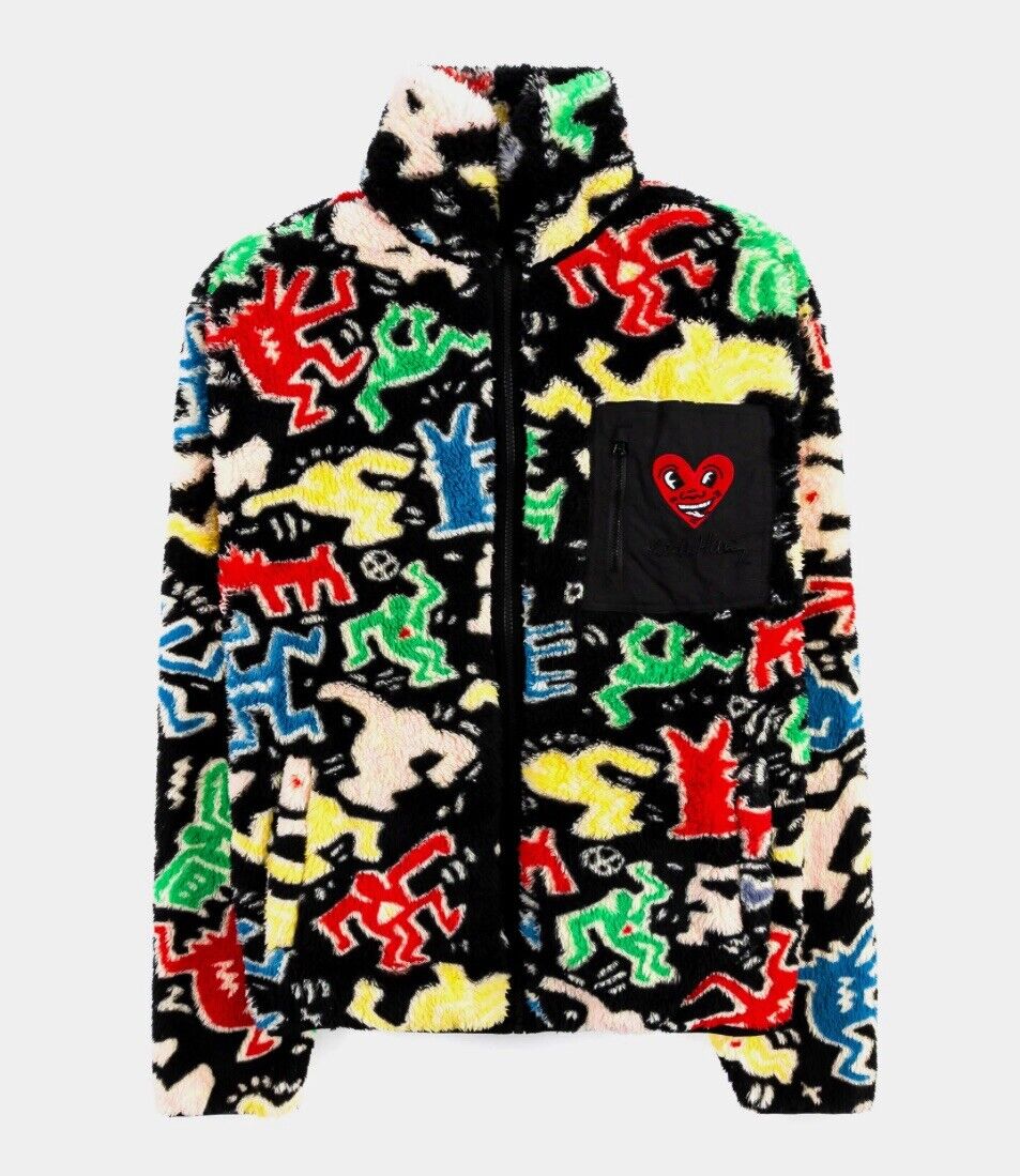 SHOE PALACE X KEITH HARING HEART ALL OVER PRINT SHERPA SHOE PALACE X KEITH HARING HEART ALL OVER PRINT SHERPA