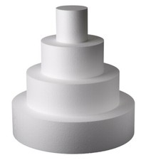 BASE CERCHIO POLISTIROLO altezza cm2,5 TORTE COMPLEANNI PARTY DECORAZIONI DOLCI