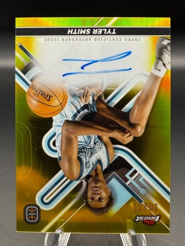 2022-23 Topps Finest OTE - Tyler Smith /50 Gold Refractor Auto #FA-TS - Bild 4 von 8